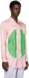 Edward Cuming Pink Paneled Shirt