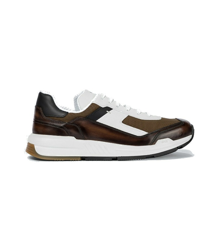 Photo: Berluti Pulse leather and fabric sneakers