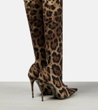 Dolce&Gabbana - x Kim leopard-print over-the-knee boots
