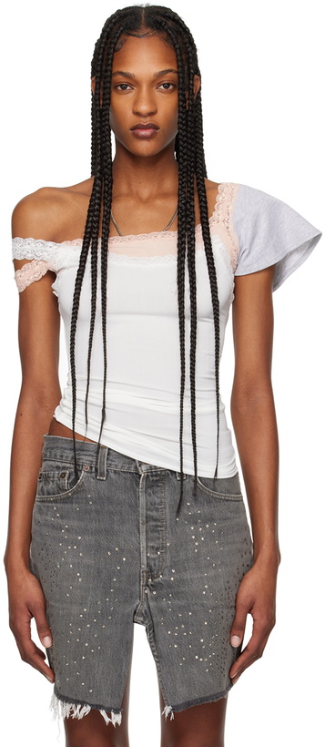 Photo: ALL-IN White Double Tank Top