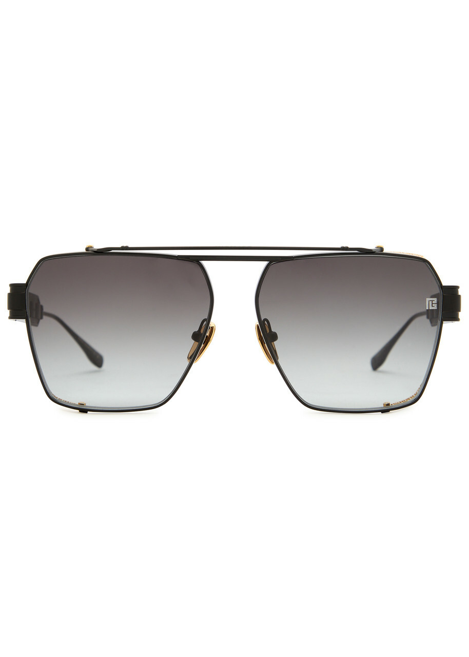 Balmain Eyewear Premier Aviator-style Sunglasses - Black - One Size