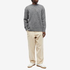 A.P.C. Men's Archie Wool Cashmere Crew Knit in Heathered Anthracite