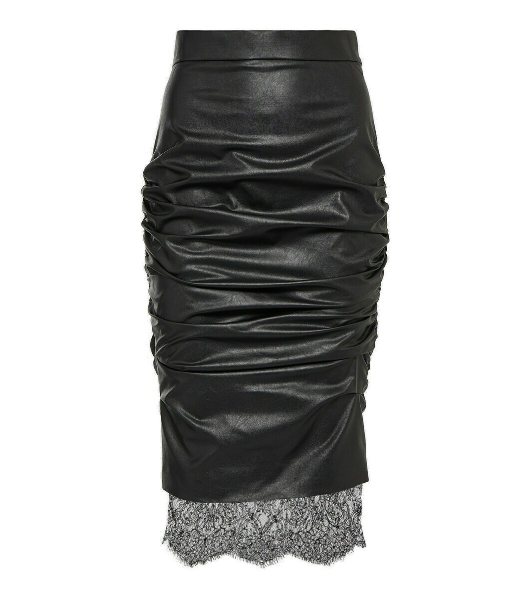 【送料&関税込】Tom Ford Drawstring Leather Midi Skirt Tom Ford Drawstring Leather Midi Skirt In Black - 37% Off