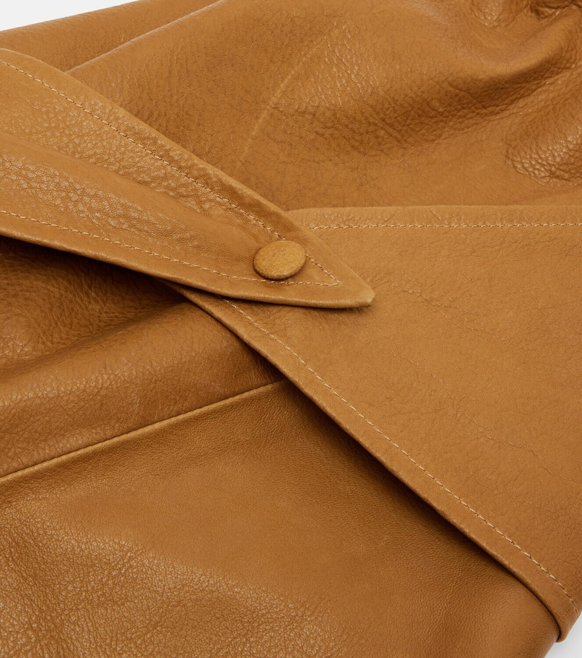 Nour Hammour Draped leather hood