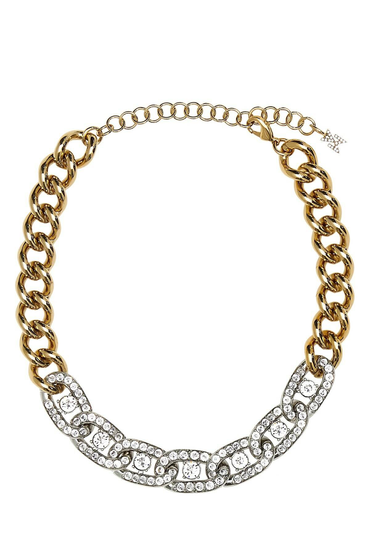 【Amina Muaddi】 Tennisクリスタル-embellishedネックレス Tennis crystal-embellished necklace in silver - Amina Muaddi