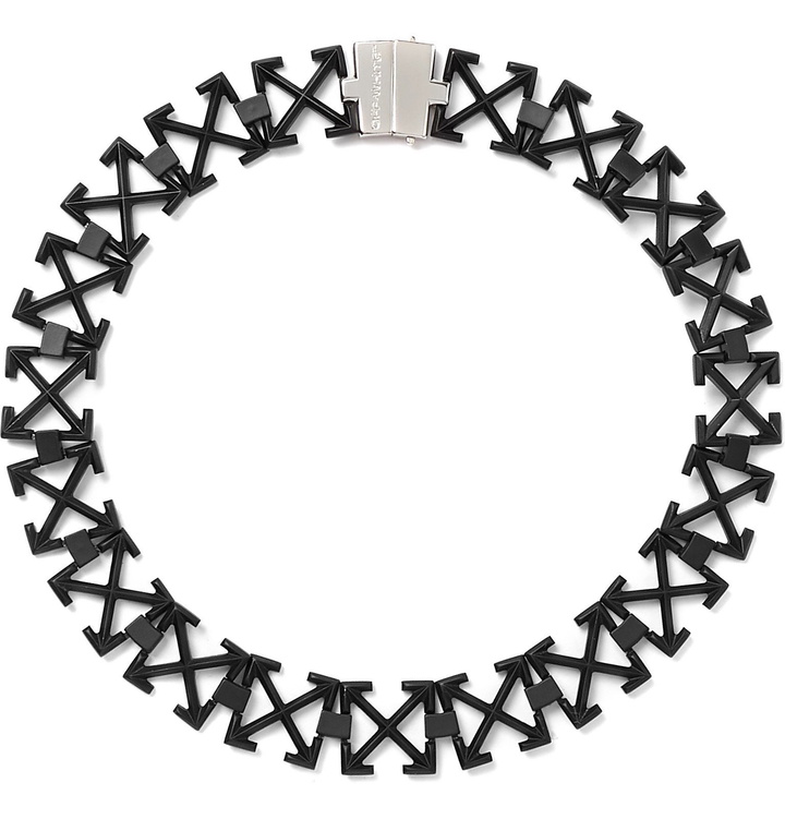 Photo: Off-White - Arrows Blackened Necklace - Black