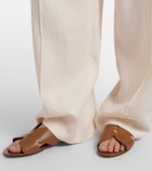 Loro Piana Vera leather slides