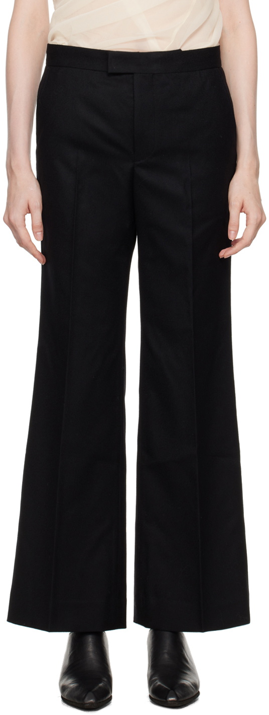 Junya Watanabe Black Flared Trousers