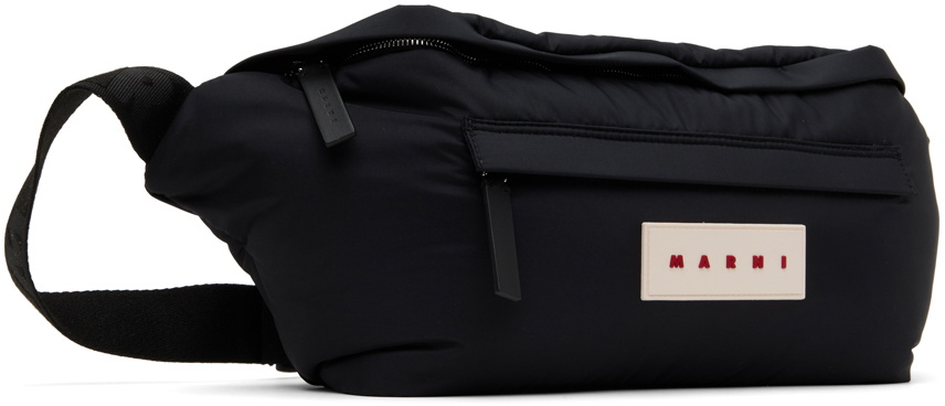 Marni Black Large Puff Belt Bag