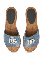 DOLCE & GABBANA - Dg Logo Flat Denim Espadrilles