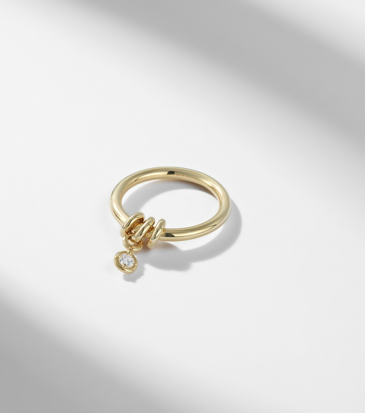 Spinelli Kilcollin Pia 925 sterling silver and 18kt gold ring with diamond