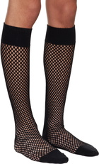 Comme des Garçons Homme Plus Black Nylon Mesh Long Socks