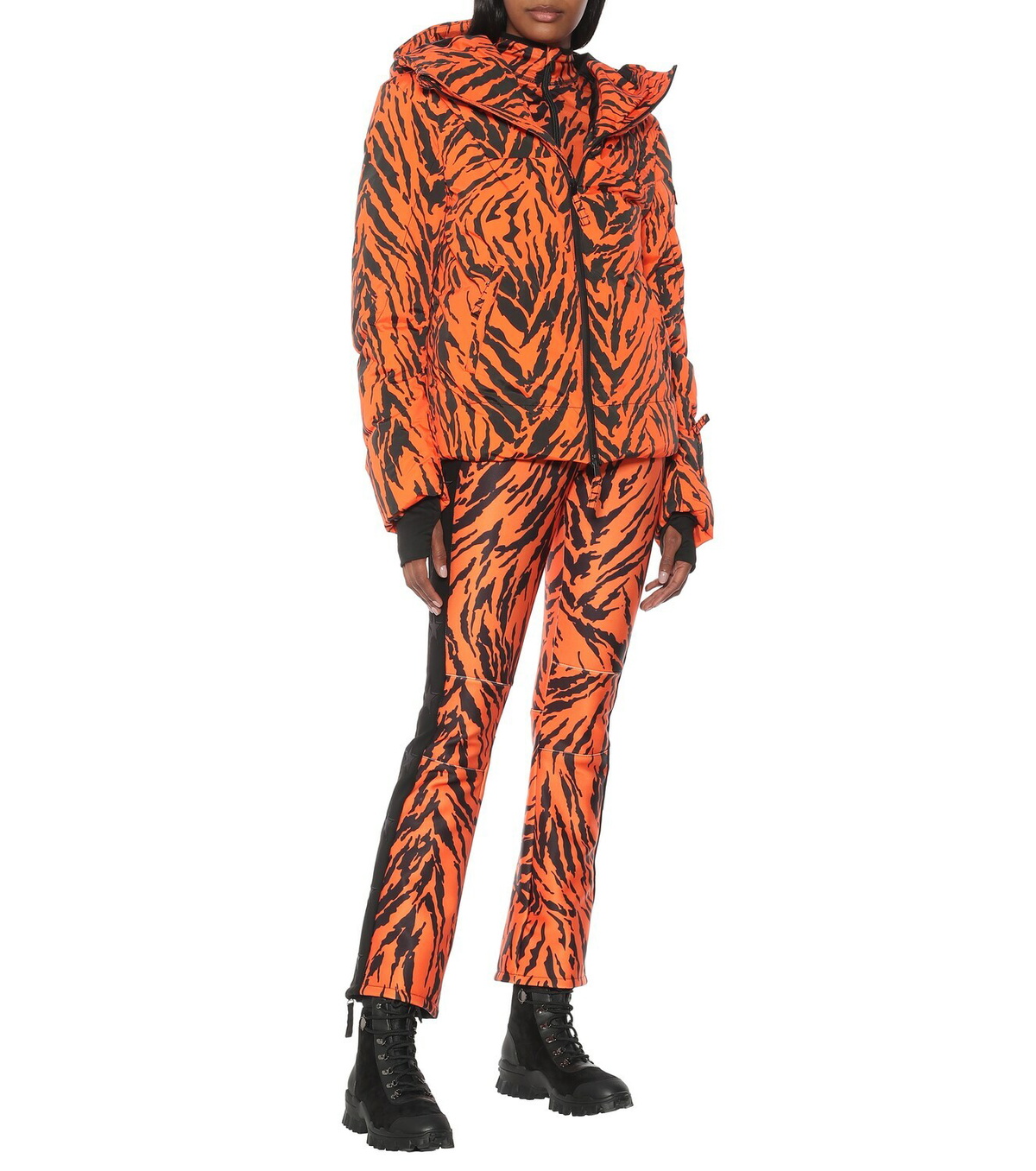Jet Set Julia tiger-print puffer ski jacket