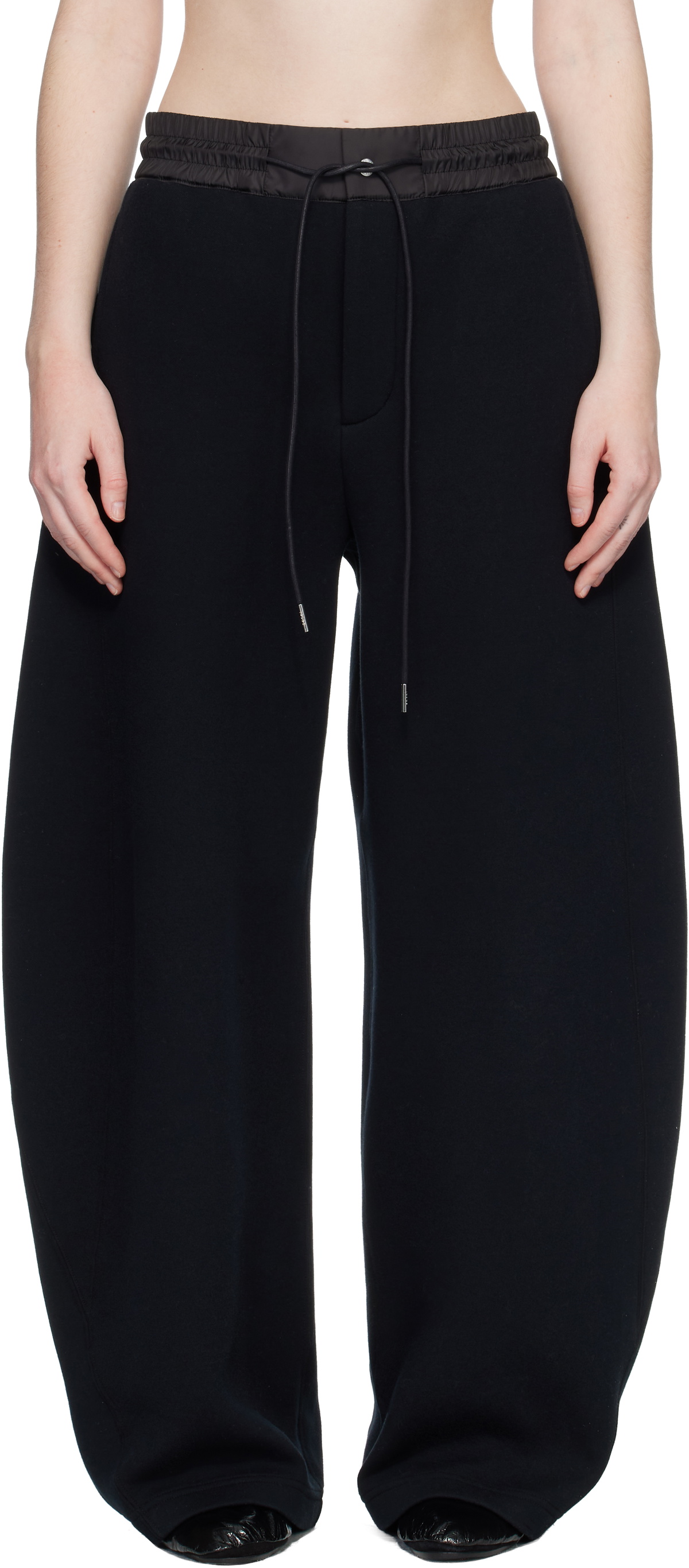sacai Black Sponge Sweatpants