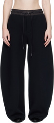 sacai Black Sponge Sweatpants