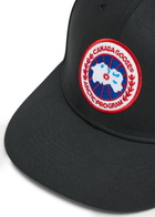Canada Goose Women's Black Arctic Logo Twill Cap - Fully Lined & Embroidered Designer Plaque - One Size
