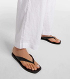 A. Emery Kinto leather thong sandals