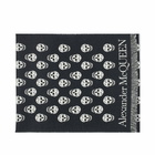 Alexander McQueen Men's Reversible Scarf in Black/Ivory