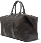 Mulberry - Leather-Trimmed Camouflage-Print Canvas Holdall - Green