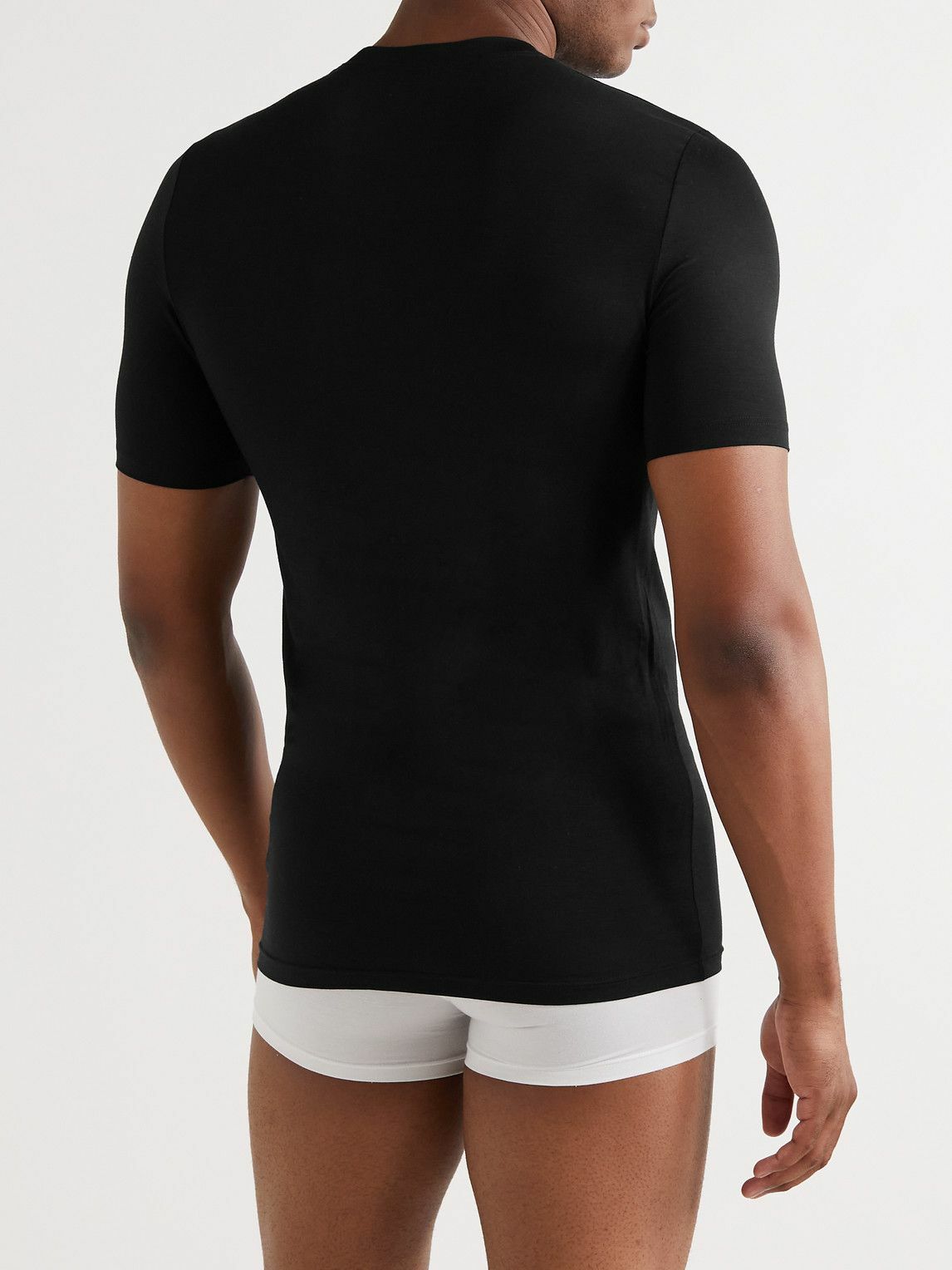 Zimmerli - Pureness Stretch-Micro Modal T-shirt - Black