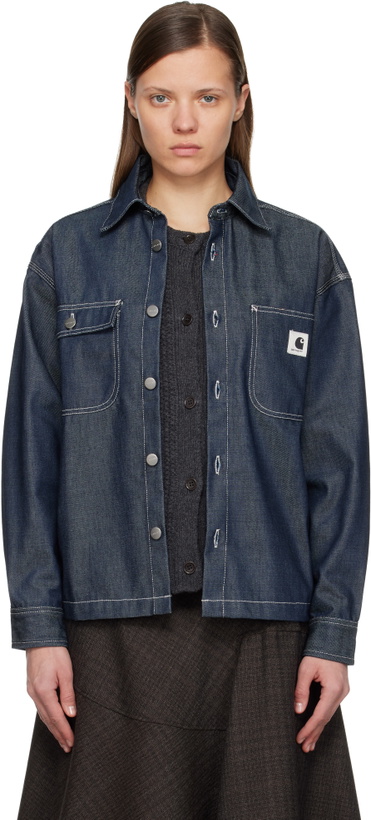 Photo: Carhartt Work In Progress Blue Louis Denim Jacket