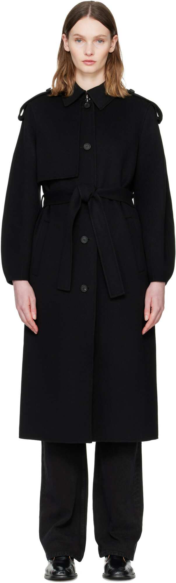 MACKAGE Black CEYLA Double-Face Wool Coat