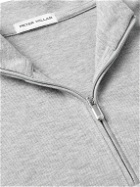 Peter Millar - Crown Cotton-Blend Piqué Half-Zip Sweatshirt - Gray