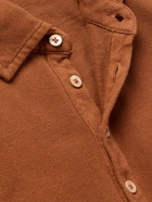 Massimo Alba - Wembley Cotton and Cashmere-Blend Piqué Polo Shirt - Brown