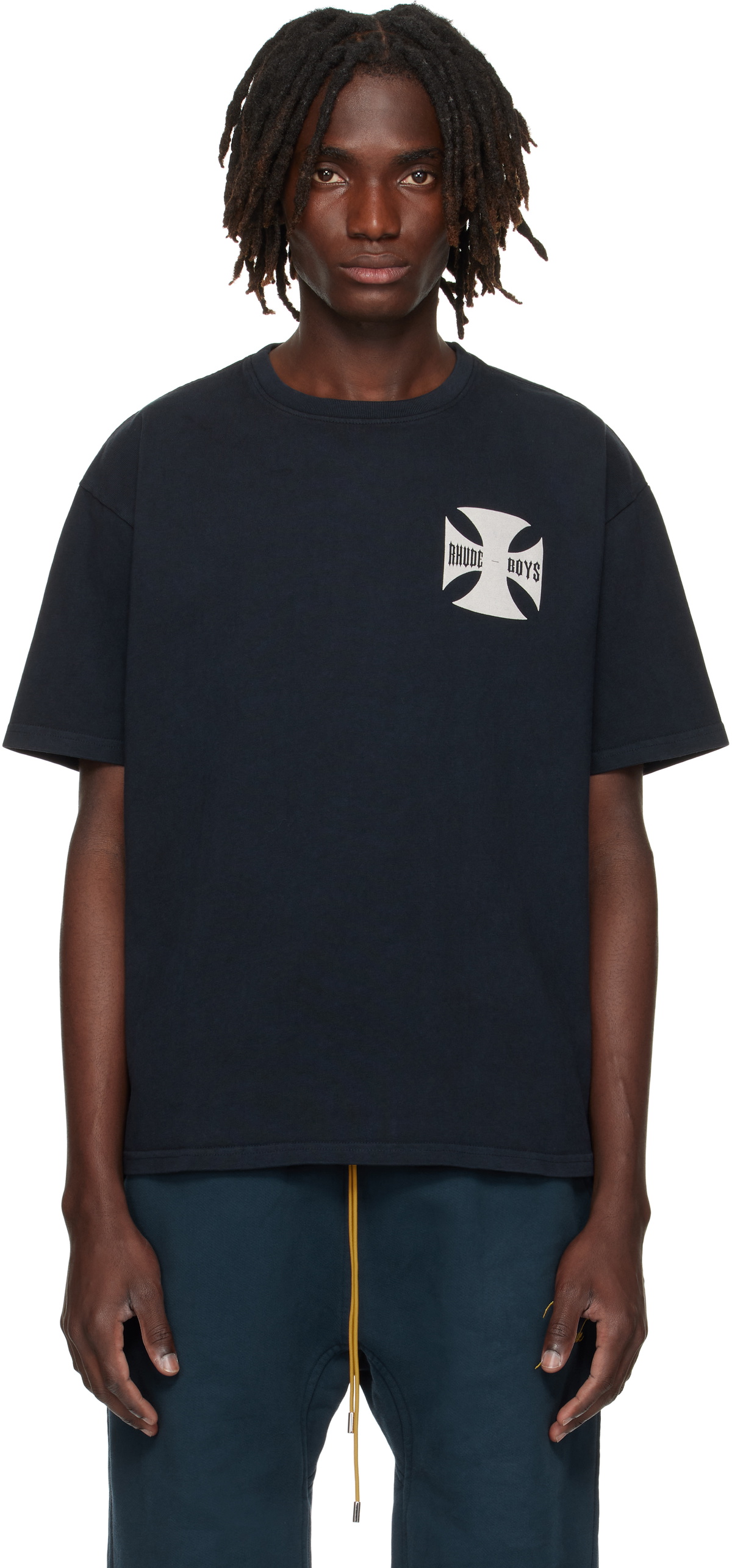【関税込み】Rhude ブラック Tobacco Tシャツ Rhude Black Tobacco T-shirt Rhude
