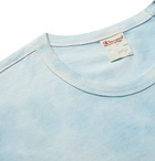 Champion - Logo-Embroidered Tie-Dyed Cotton-Jersey T-Shirt - Blue