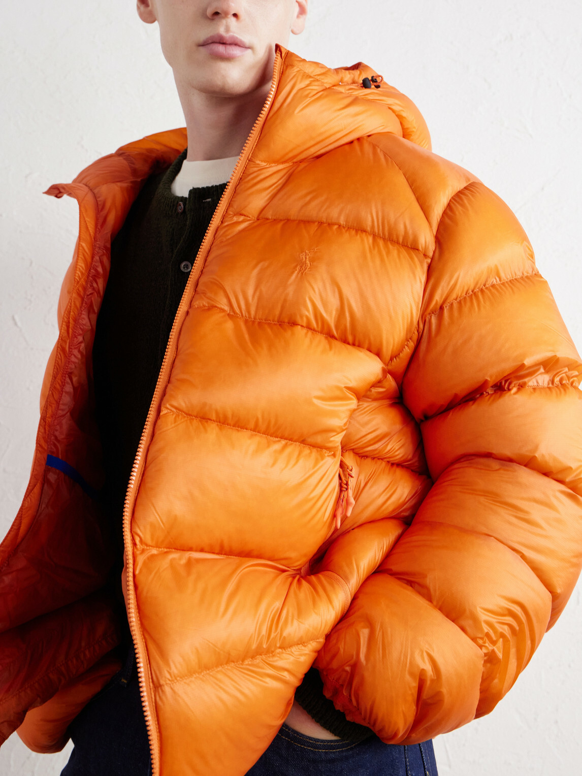 Polo Ralph Lauren - Hawthorne Logo-Embroidered Quilted Recycled-Shell Hooded Down Jacket - Orange