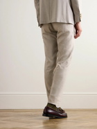 Canali - Kei Slim-Fit Linen and Wool-Blend Suit Trousers - Neutrals