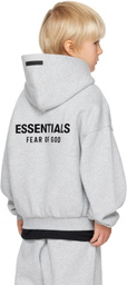 Fear of God ESSENTIALS Kids Gray Fleece Hoodie
