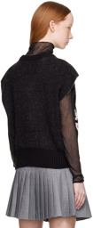 lesugiatelier Black Jacquard Vest