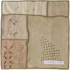 Luna Del Pinal Taupe & Green Natural Dyed Cushion Cover