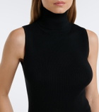 Jardin des Orangers Ribbed-knit virgin wool turtleneck top