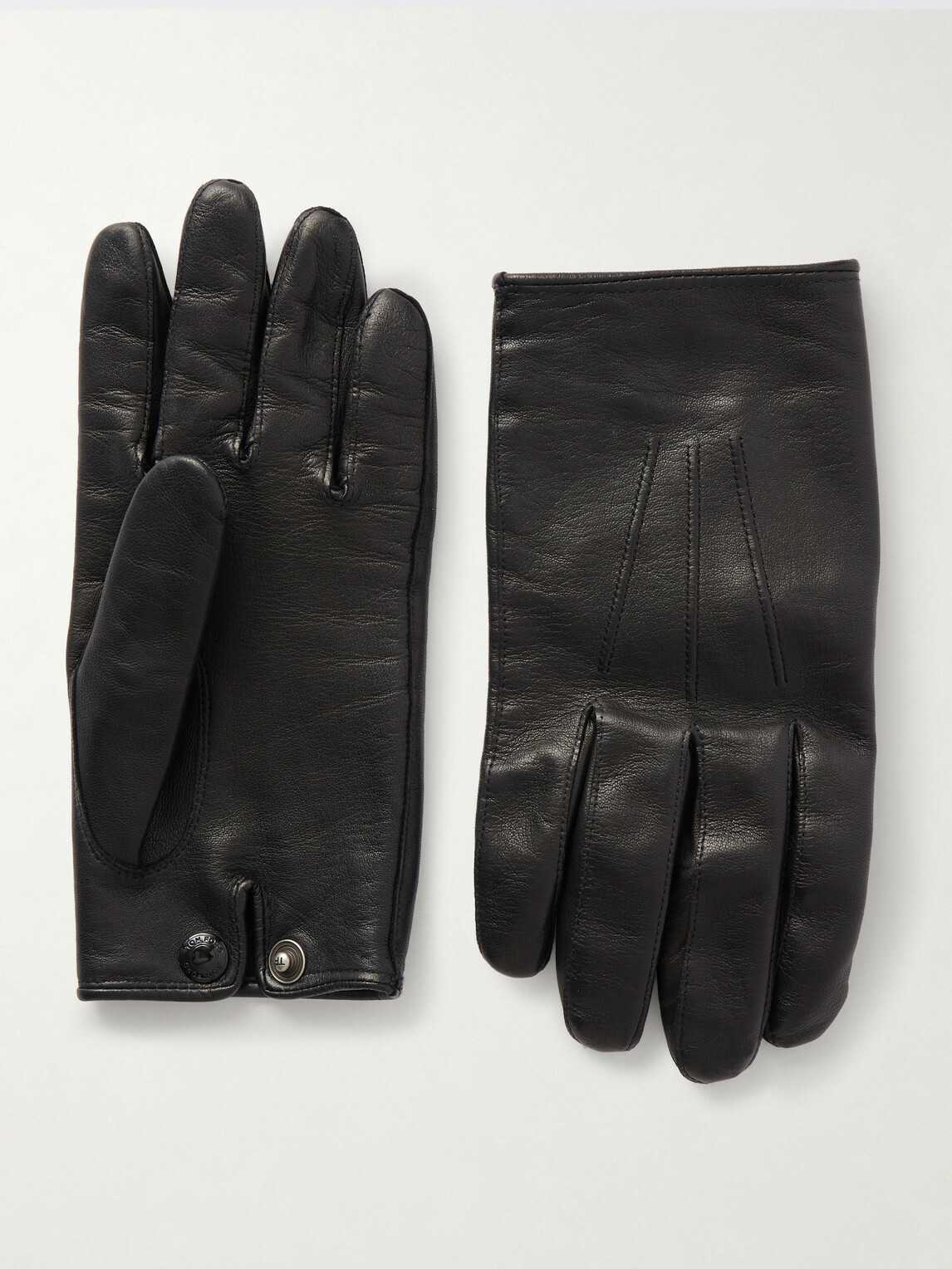 TOM FORD - Leather Gloves - Black
