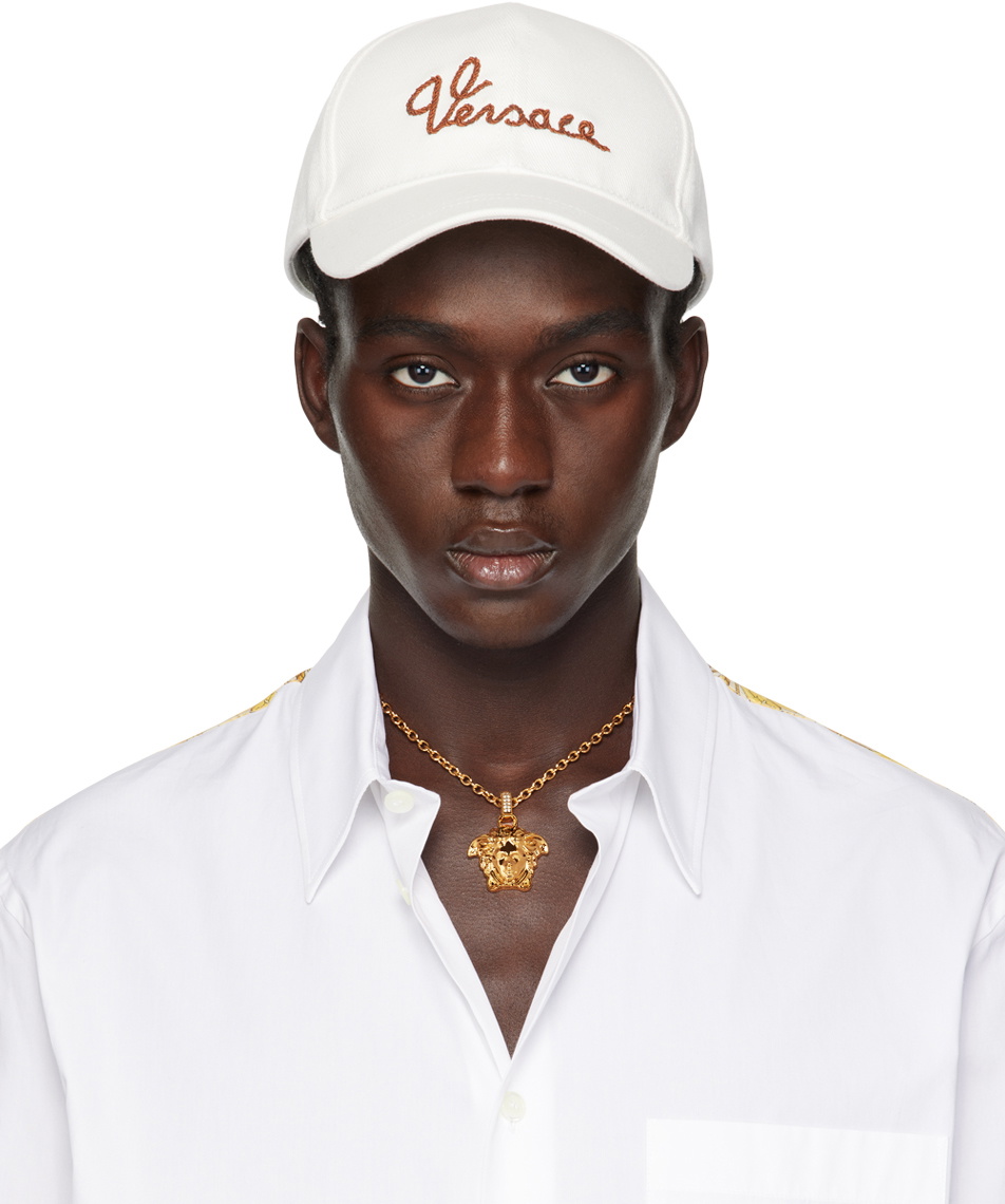 Versace White Logo Cap Versace