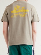 Aimé Leon Dore - Unisphere Logo-Print Cotton-Jersey T-Shirt - Neutrals