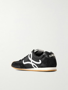 LOEWE - Ballet Runner 2.0 Logo-Appliquéd Shell, Suede and Leather Sneakers - Black