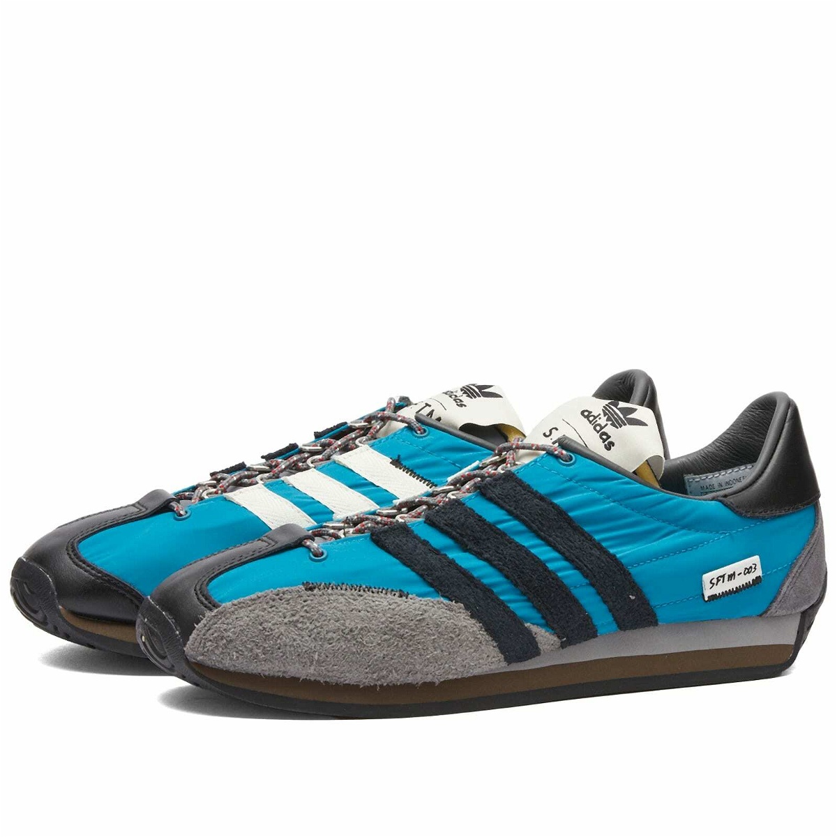 Photo: Adidas x Song for the Mute COUNTRY OG Sneakers in Active Teal/Core Black/Grey