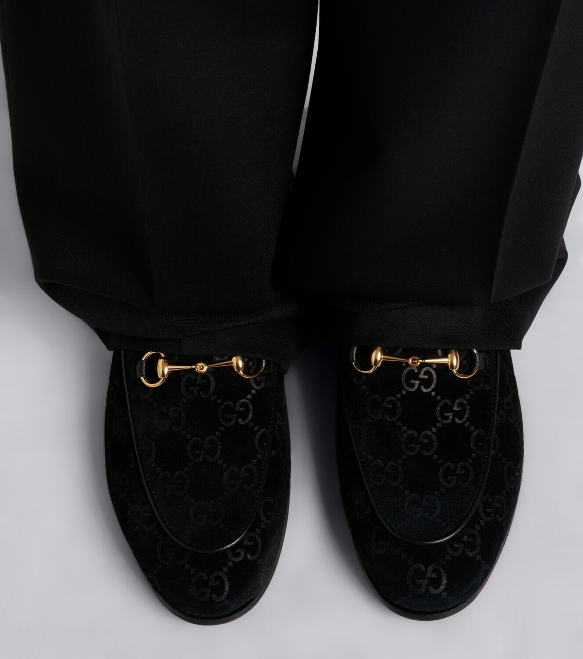 Gucci Jordaan GG suede loafers