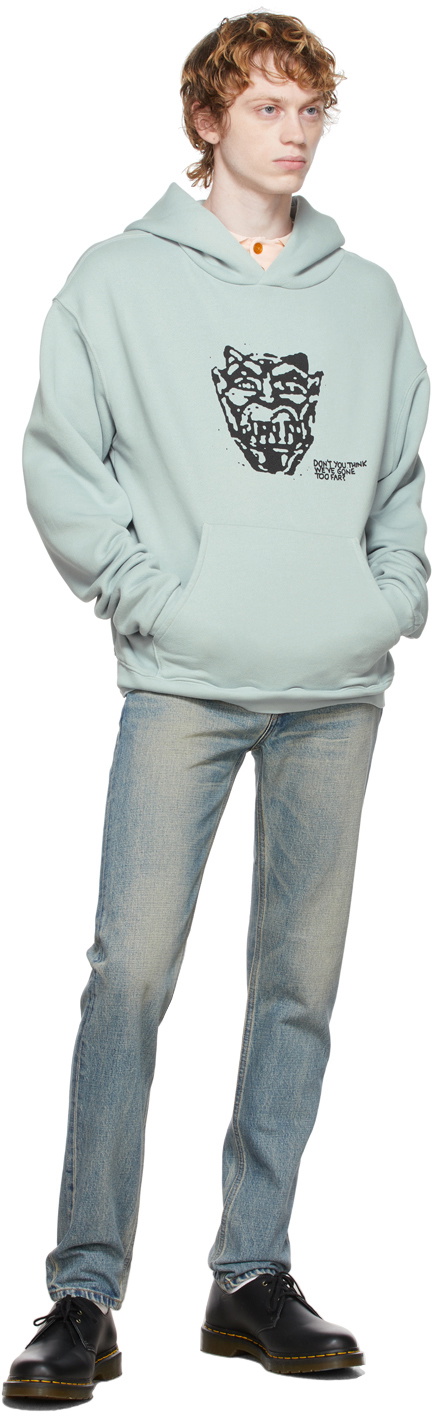 SEEKINGS Blue B. Thom Stevenson Edition 'Don't You Think' Hoodie