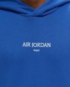 Jordan Air Jordan Wordmark Fleece Paris Pullover Hoodie Blue Hoodies