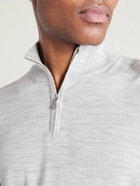 Eleventy - Wool Half-Zip Sweater - Gray
