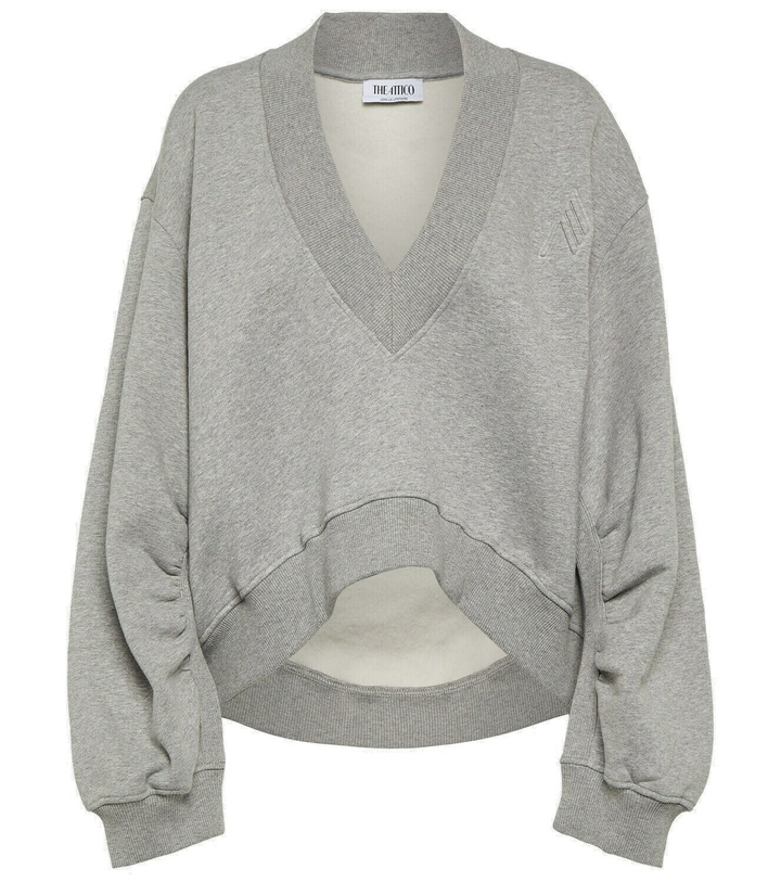 Photo: The Attico Cotton jersey cropped sweater