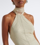 De La Vali Elowen lace halterneck gown