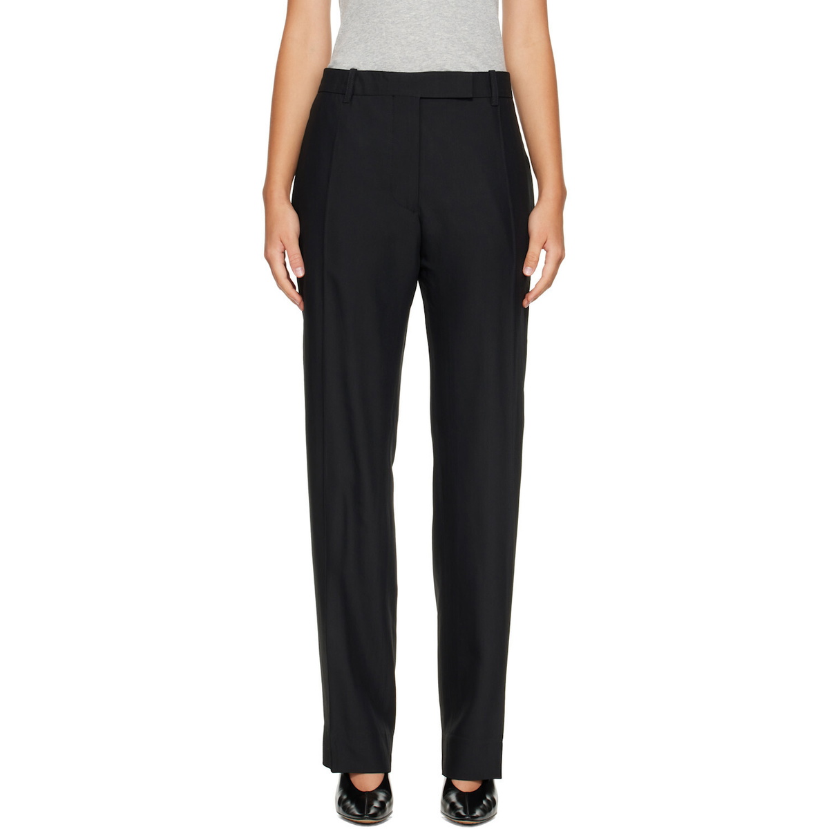 Studio Nicholson Black Quarte Tailored Trousers