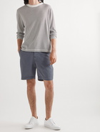 Officine Générale - Straight-Leg Garment-Dyed Lyocell-Blend Drawstring Shorts - Gray