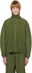 Homme Plissé Issey Miyake Green Serrate Jacket